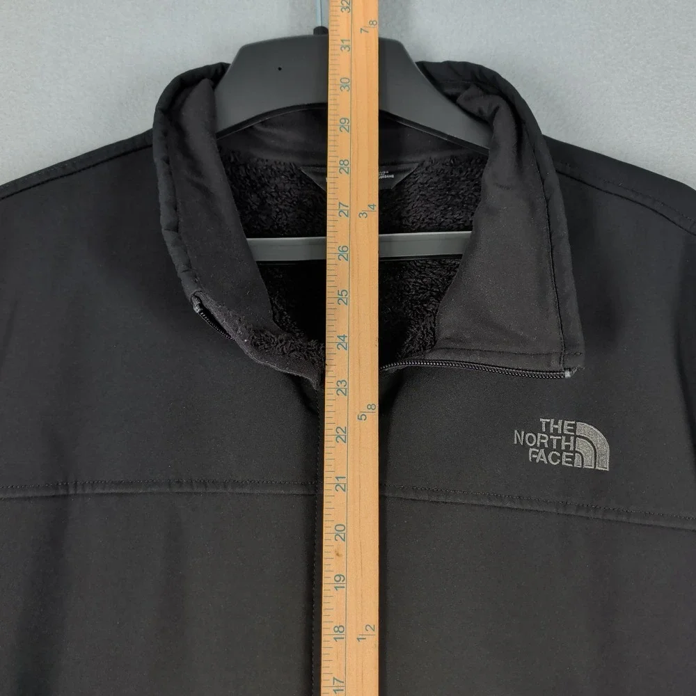 The North Face Jacket Mens XL Black Apex Bionic Softshell Windwall Fleece Lined